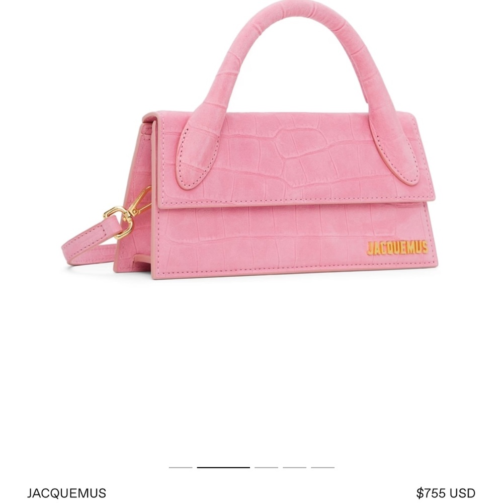 JACQUEMUS
Pink La Montagne Croc 'Le Chiquito Long' Clutch